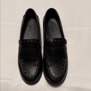 Old Navy Black Studded Loafers Excellent Condition Size 8.5